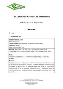 Retinopatia hipertensiva a import  226;ncia do controlo da tens  227;o…