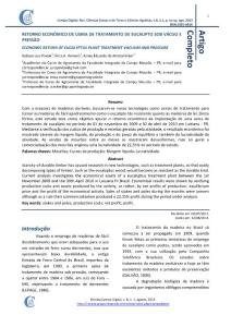 RETORNO ECON  212;MICO DE USINA DE TRATAMENTO DE EUCALIPTO SOB…