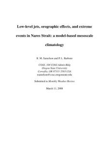 Low-level jets, orographic effects, and extreme events in…