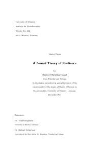 AFormalTheoryofResilience - Kauppinen