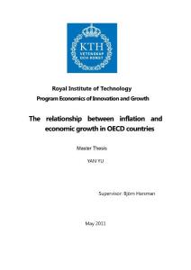 the relationship between inflation and economic growth in oecd countries