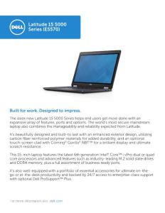 Latitude 15 5000 Series (E5570) - i.dell.com