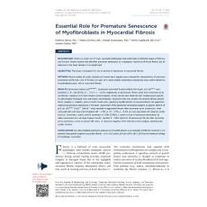 essential role for premature senescence of myofibroblasts in myocardial fibrosis.过早衰老的重要作用myofibroblasts心肌纤维化