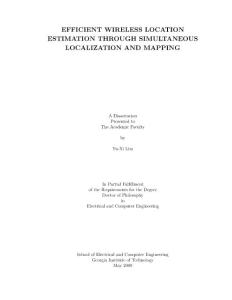 efficient wireless location estimation through simultaneous localization and mapping