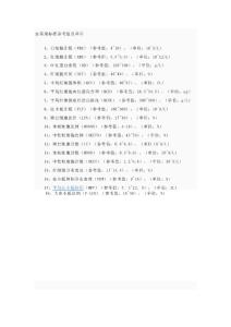 血常規標準參考值及單位