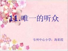 11.唯一的听众PPT