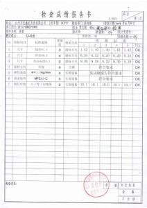 彈簧檢驗報告（28333-KKO-0000）