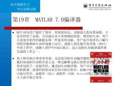 第19章 MATLAB 7.0編譯器 - 副本