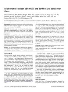 Relationship between perimitral and peritricuspid conduction times