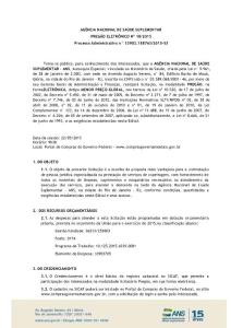 Edital para Preg  227;o Eletr  244;nico, Servi  231;os Cont  237;nuos com ...