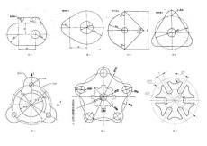 CAD CAM練習(xí)題二維線框