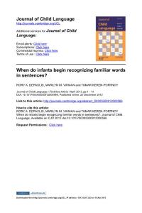 Journal of Child Language