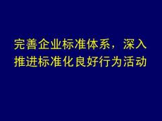 推进标准化良好行为活动培训资料