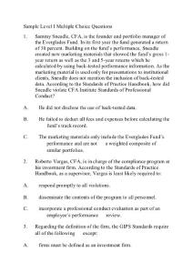 CFA 1-Sample & answer