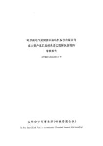 佳電股份：重大資產(chǎn)重組業(yè)績承諾實(shí)現(xiàn)情況說明的審核報(bào)告.pdf