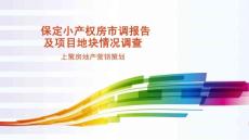保定市小產權房市調及項目地塊情況調查2016.11.30