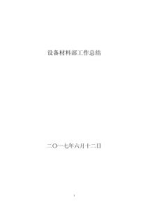2017年上半年工作總結