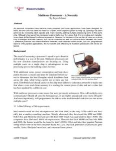 Multicore Processors
