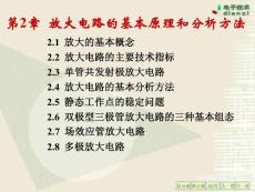 第二章 放大電路的基本原理和分析方法