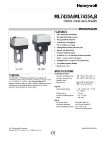 ML7420AML7425A,B執(zhí)行器接線