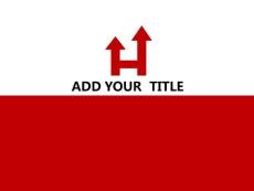 48中國紅簡約實用工作匯報PPT模板(17P)