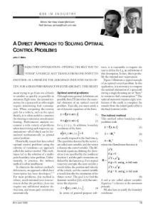 a direct approach to solving optimal control problems