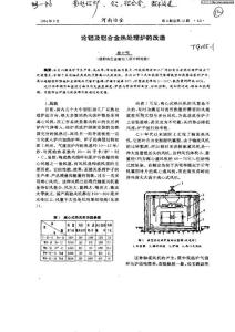 論鋁及鋁合金熱處理爐的改造