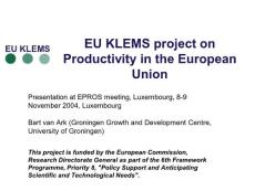 Slide 1 - EU KLEMS page