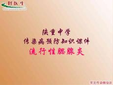腮腺炎 ppt课件