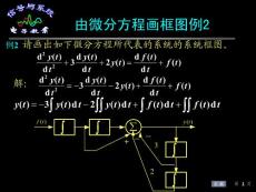由微分方程画框图例2
