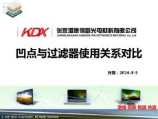 凹点与过滤器使用关系对比