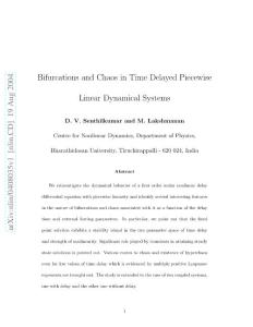 Bifurcations and Chaos in Time Delayed Piecewise Linear Dynamical Systems