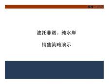 波托菲諾·純水岸銷售策略演示.ppt