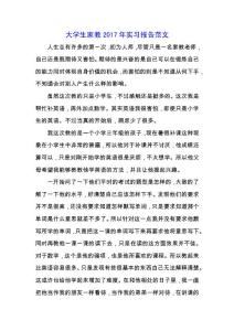 大學生家教2019年實習報告范文.docx