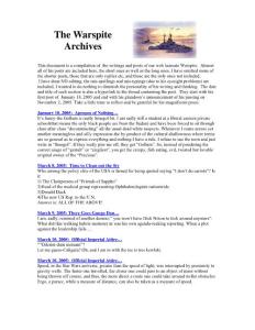 January 18, 2005 Apropos of Nothing…