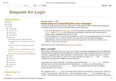 Request for Logic  Embracing and extending the Levy language