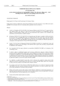 TSI for rolling stock — noise subsystem 2014