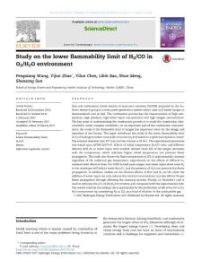 Study on the lower flammability limit of H2/CO in O2/H2O environment