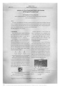 Analysis of A Novel Quadruped Robot with Frustum of Tetragonal pyramid Form