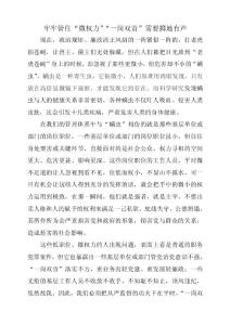 牢牢管住“微權力”“一崗雙責”需要擲地有聲