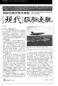 神秘的俄羅斯終極版_現代_級驅逐艦