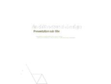 三角形創意拼圖建筑行業工作匯報ppt模板