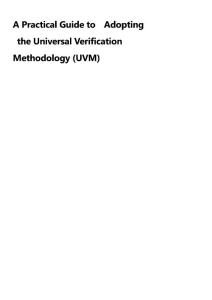 a practical guide to adopting the universal verfication methodology