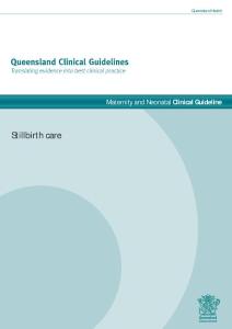 [全文]2019昆士兰临床指南：死产的护理
