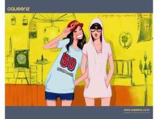 韓國插畫：韓國美女流行時(shí)尚