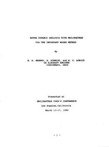 msc.nastran轉(zhuǎn)子動(dòng)力學(xué)分析（英文）