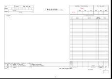 工程品質(zhì)管理表（Ⅰ）（中文）