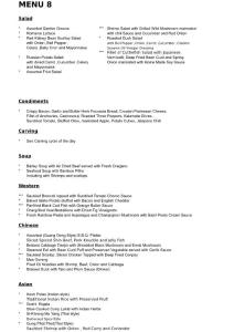 Wiliam Menu万豪酒店菜单.4