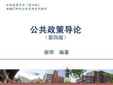 公共政策导论第六章