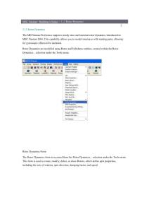 Patran rotor dynamics